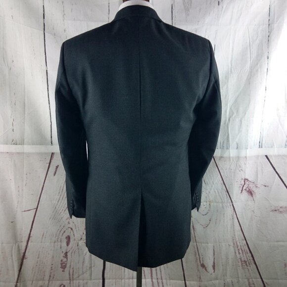 Jos A Bank 1905 40L Wool 2 Button Charcoal Gray Suit Blazer Sport Coat - Picture 7 of 10